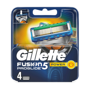 GILLETTE FUSION5 PROGLIDE POWER RASIERKLIGNEN 4ER