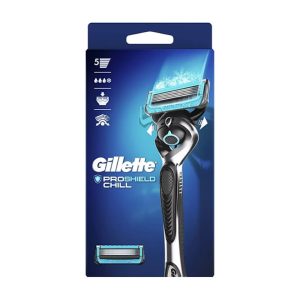 GILLETTE PROSHIELD CHILL FLEXBALL RASIERER + 2 ERSATZKLINGEN