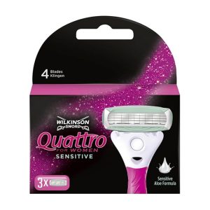 WILKINSON SWORD QUATTRO FOR WOMEN SENSITIVE RASIERKLINGEN 3ER