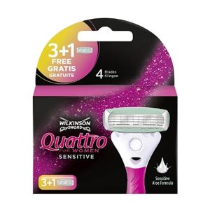 WILKINSON SWORD QUATTRO FOR WOMEN SENSITIVE RASIERKLINGEN 3+1