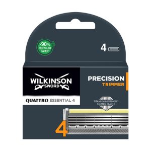 WILKINSON SWORD QUATTRO TITANIUM ESSENTIAL 4 PRECISION TRIMMER RASIERKLINGEN 4ER