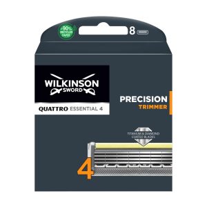 WILKINSON SWORD QUATTRO TITANIUM ESSENTIAL 4 PRECISION TRIMMER RASIERKLINGEN 8ER