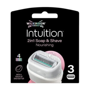 WILKINSON SWORD INTUITION 2IN1 SOAP & SHAVE NOURISHING RASIERKLINGEN 3ER