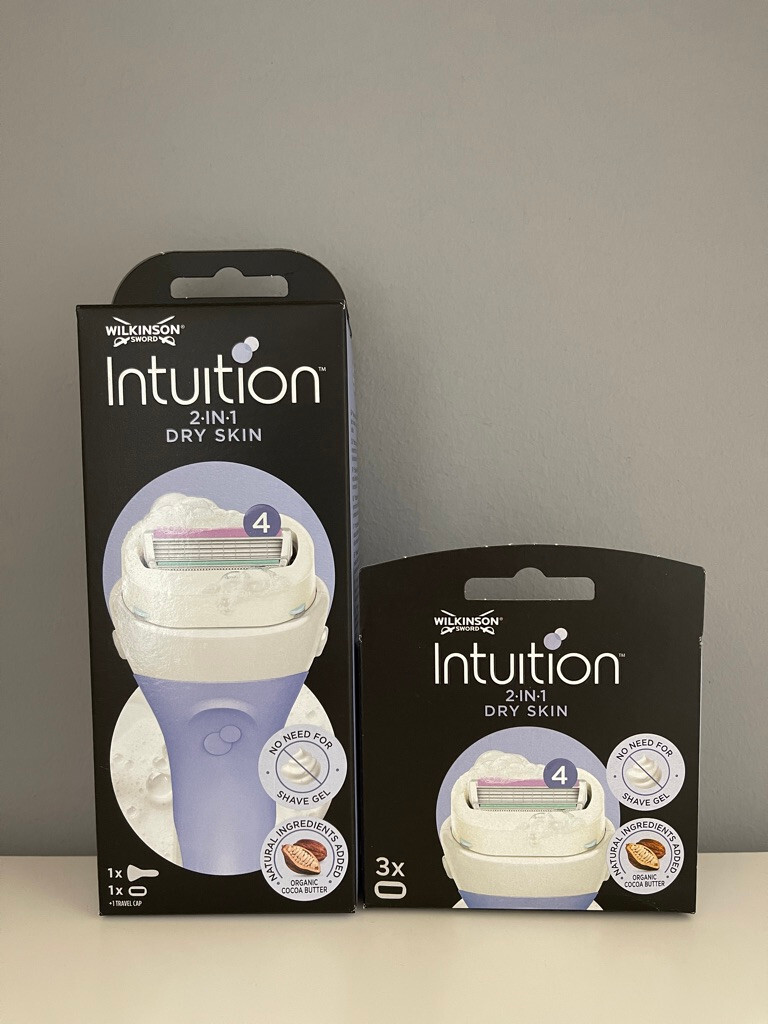 4x-wilkinson-intuition-dryskin-rasierklingen-rasierer-mit-cocoa-butter-neu-ovp-134762844520