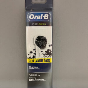 8 ORAL-B PURE CLEAN AKTIVKOHLE 2x4ER ERSATZKÖPFE FÜR ORAL-B ELEKTROZAHNBÜRSTEN