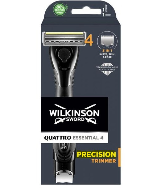 wilkinson-sword-quattro-essential-4-precision-trimmer-3-in-1-rasierer-ovp-neu-134762844460
