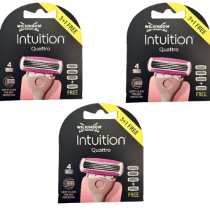 12x Wilkinson Sword Intuition Quattro for Woman Rasierklingen - NEU - OVP