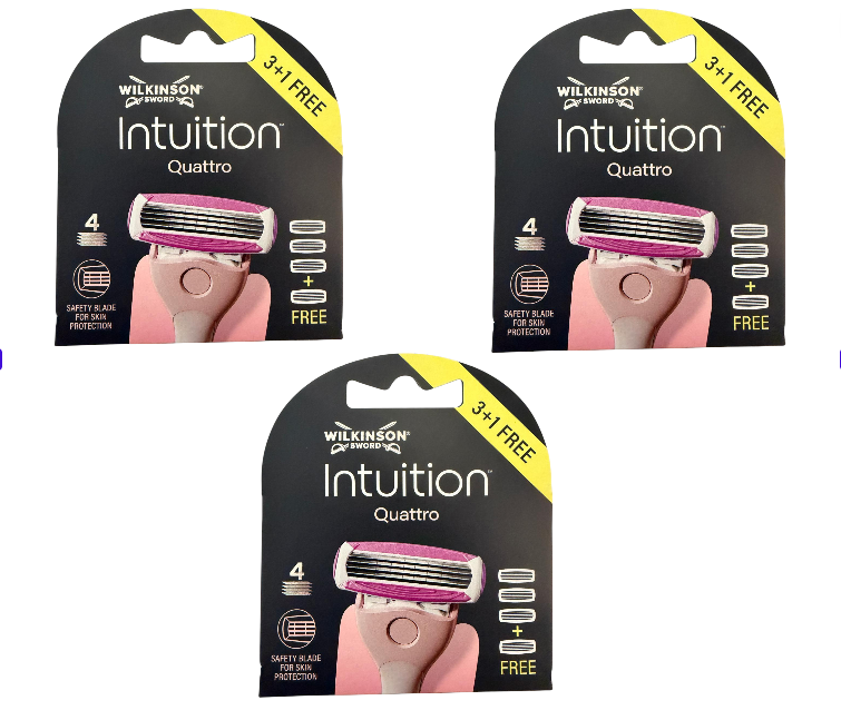 12x-wilkinson-sword-intuition-quattro-for-woman-rasierklingen-neu-ovp-147147428041