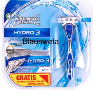 5  Wilkinson Sword Hydro 3 Rasierklingen  + Rasierer Neu / OVP
