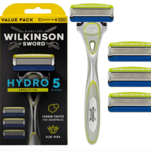 4 Wilkinson Sword Hydro5  Sensitive Rasierklingen+Rasierer  Neu & OVP