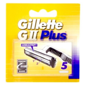5x Gillette GII G 2 Plus Rasierklingen  Doppelklinge 5er Pack Neu und OVP