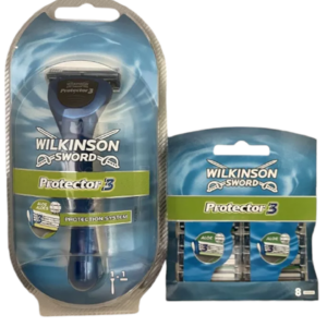 Wilkinson Sword Protector 3 Rasierer + 9er   Neu / OVP