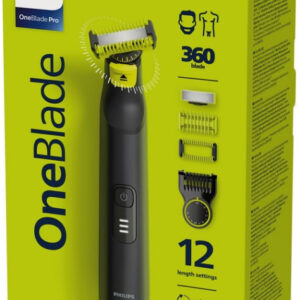 Philips QP6541/16 OneBlade Face & Body Herrenrasierer (Akkubetrieb, Wasserfest)