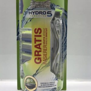 Wilkinson Sword Hydro 5 Sensitive, 4 Klingen mit Gratis Nass-Rasierer