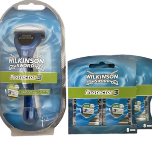Wilkinson Sword Protector 3 Rasierer + 17 Rasierklingen OVP   Neu / OVP