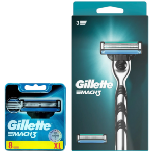 10x Gillette MACH3 Rasierklingen + Rasierer  Original Klingen neu