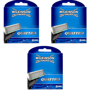24x Wilkinson Sword Quattro Plus Rasierklingen  in OVP Neu
