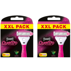 12x Wilkinson Sword Quattro For Woman  Rasierklingen Neu  & OVP