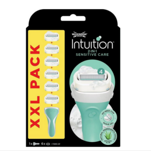 6x Wilkinson Intuition Sensitive Care Rasierklingen +Rasierer Neu/ OVP