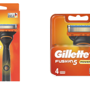 5 Gillette Fusion5  Power Rasiererklingen+Rasierer Batteriebetrieben NEU in OVP