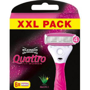 6x Wilkinson Sword Quattro For Woman  Rasierklingen Neu  & OVP
