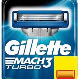 Gillette MACH3 Turbo Klingen Original  in 4-25er Pack im Blister ohne OVP