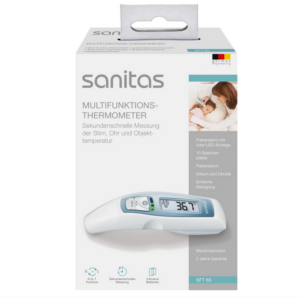 Sanitas SFT 65, Multifunktions Thermometer, für Stirn, Ohr und Objekttemparatur
