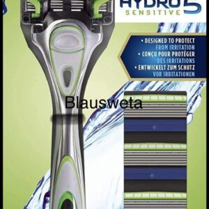 Wilkinson Sword Hydro 5 Sensitive,  4Klingen mit Gratis Nass-Rasierer