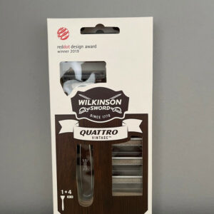 WILKINSON QUATTRO TITANIUM VINTAGE EDITION SET 5 Klingen +Rasierer
